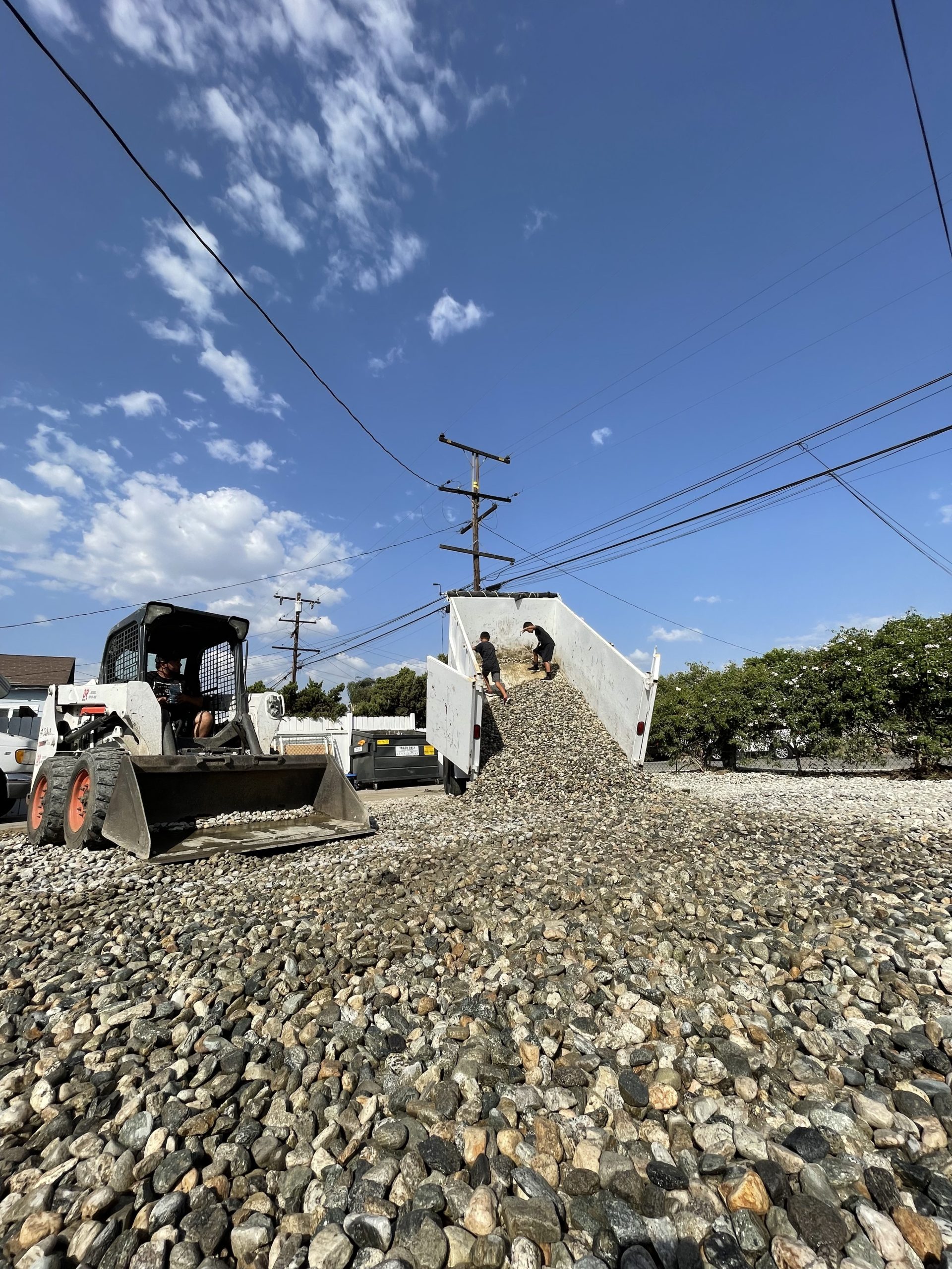 Landscaping with gravel