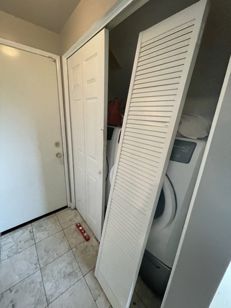 Laundry room refresh, new doors and appliances